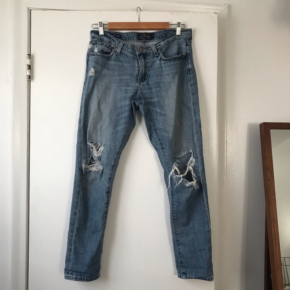 Lucky Brand Destroyed Boyfriend Jeans
